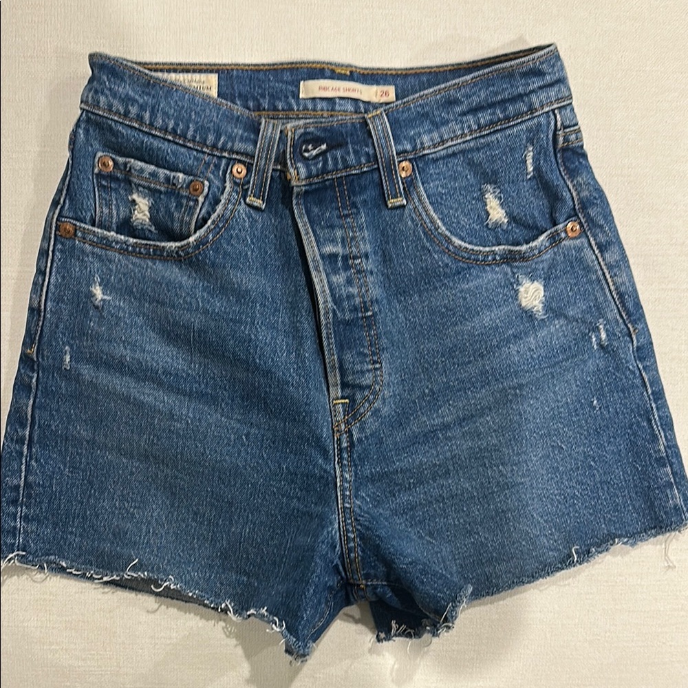 Levi’s Ribcage Denim Shorts